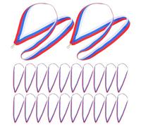 ULTECHNOVO 30 Cordones para Medallas con Clip de Seguridad Cinta de Premio en Poliéster Cordon para Credencial de Identificación para Eventos Deportivos y Competencias Escolares