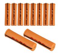 ULTECHNOVO 30 Rulos Cabello Estilo Americano de Abs Naranja, Rizadores de Pelo Efecto Rizado Natural Que No Dañan el Cabello Cuero Cabelludo
