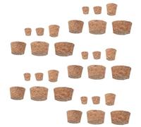 ULTECHNOVO 30piezas Tapones De Corcho Unids para Botellas De Vino y Cerveza Tapones De Madera para Proyectos De Bricolaje