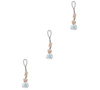 ULTECHNOVO 3piezas Colgante De Perfume Para Coche Botella De Esencial Diseño De Flor Decoración De Auto Ambientador Colgante Para Amantes Autos