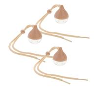 ULTECHNOVO 3piezas Difusores De De Para Auto Con Tapón De Madera Botellas De Perfume Reutilizables Colgantes De Esencial Para Decoración y Aromatización Coches y