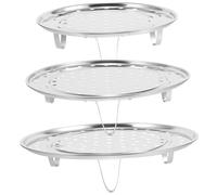 ULTECHNOVO 3piezas Rejillas De Vapor De Acero Inoxidable Multifuncionales Para Cocina Soporte Para Ollas y Cocción Al Vapor Casa o Restaurante