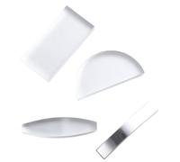 ULTECHNOVO 4 Lentes Ópticos de Vidrio Educativo para Enseñanza de Física Conjunto Lente Cilíndrica Portátil para Experimentos Escolares