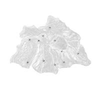 ULTECHNOVO 4 Paquetes Decoración de Telaraña de Halloween Telarañas Falsas de Color Claro con Arañas Pequeñas de Plástico para Arañas Colgantes Elásticas para Esquinas Puertas y Ventanas