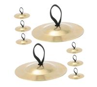 ULTECHNOVO 4 pares Platillos de Dedo para Danza del Vientre Címbalos Pequeños de Latón Diseño Elegante para Música y Baile Instrumento Manual Fácil de Usar para Bailarines y Fiestas