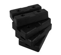 ULTECHNOVO 4 Piezas Almohadilla de Goma para Gato Elevador Estabilizador de Gato Soporte Portátil para Remolque Accesorios para Elevadores de Coche Previene Deslizamientos y la Estabilidad