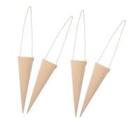 ULTECHNOVO 4 Piezas Caja Jacquard Para Helado Soporte Para Arreglos De Flores Caja Para Bodas San Valentín y Cumpleaños Cono De Embalaje Para Pétalos y Flores