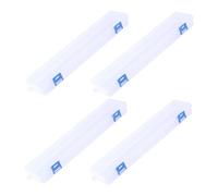 ULTECHNOVO 4 Piezas Caja Transparente para Pinceles de Pintura con Tapa de Unidades Organizador Multiusos para Almacenamiento de Herramientas Artísticas y Caligrafía Práctico Estuche