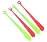 ULTECHNOVO 4 Piezas Calzador Diseño Largo para Zapatos de Plástico Ergonómico Alivio de Dolor de Rodilla Color Aleatorio Adecuado Familia y Personas Mayores