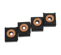ULTECHNOVO 4 Piezas Clip para Cristal de Espejo, Clips de Sujeción de Vidrio, Hierro Negro, Muelle Ajustable 31-36mm, para Espejos de Baño y Maquillaje, Montaje en Pared, Vidrio de 4-6mm