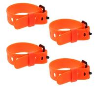 ULTECHNOVO 4 Piezas Correas Ajustables de TPU para Botas de Esquí y Snowboard Naranja con Liberación Rápida y Agarre Excepcional para Aventuras Nieve y Snowboarding