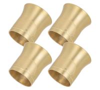 ULTECHNOVO 4 Piezas Cubiertas Decorativas para Tiradores de Cajones, Tapa de Manija de Tocador, Dorado, Aleación de Aluminio Chapado en Cobre, para Armarios y Cajones, Estilo Chino Vintage,