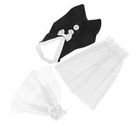 ULTECHNOVO 4 Piezas Cubiertas Pequeñas para Botellas de Vino Vestidos Novios Fundas Decorativas Reutilizables para Boda Accesorios Elegantes para Fiesta y Decoración de Mesa