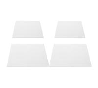 ULTECHNOVO 4 Piezas de Azulejos Cuadrados de Tablero de Fieltro Blanco Autoadhesivo, Paneles Absorbentes de Sonido y Aislantes para Oficina, Hogar y Escuela, Pegatinas Decorativas para
