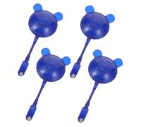 ULTECHNOVO 4 piezas Espejo para Manillar de Bicicleta Infantil Azul Retrovisor para Bicicletas de Equilibrio y Patinetes Fácil Instalación y Limpieza Accesorio Seguro