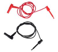ULTECHNOVO 4 Piezas Gancho De Prueba De Enchufe Conector Banana Apilable a Minigrabber Cables De Prueba Eléctrica Prueba De Agua Con Objetos Punzantes Alambre De Cobre Plátano