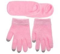 ULTECHNOVO 4 Piezas Guantes Mascarilla para Pies Gel Hidratante Calcetines para Pies Secos y Agrietados para Mujeres y Niñas Cuidado