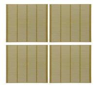 ULTECHNOVO 4 piezas Kit Esterillas para Hacer Sushi de Plástico Verde Herramienta Enrolladora Compacta para Casa para Principiantes y Aficionados del Sushi Artesanal