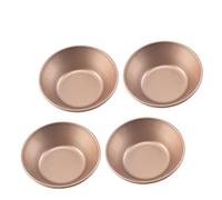ULTECHNOVO 4 piezas Molde para Tartas Redondo al Moldes para Hornear Tartaletas y Pudines Antiadherente y para Vapor para Repostería