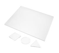 ULTECHNOVO 4 Piezas Placa de Impresión de Gel Reutilizable para Arte, Superficie Lisa y Alta Precisión, de Sílice, Fácil de Transportar y Ahorrar Costos, Adecuado para Estudios Artísticos y