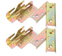 ULTECHNOVO 4 piezas Soportes Invisibles para Cabecero Ajustables Conectores Resistentes para Esquinas de Cama Montaje Fácil para Estructuras de Madera