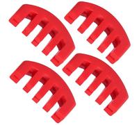 ULTECHNOVO 4 piezas Sordina para Violín de Goma Color Rojo Silenciador de Práctica Profesional Mute para Violín y Violonchelo Accesorio Duradero y Protector