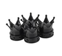ULTECHNOVO 4 Piezas Tapas De Válvulas De Coche Tapa De Vástago De Válvula De Coche Tapa De Neumático Accesorios Exteriores Automotrices Tapas De Válvulas De Repuesto Negro Aluminio