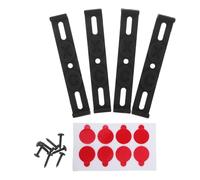 ULTECHNOVO 4 Soportes para Matrícula de Coche de Plástico Resistente Intemperie, con Tornillos de Montaje y Clips, Pack de 4 Unidades para Marco Europeo, Accesorio Duradero para Fijación