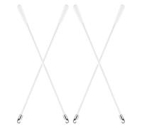 ULTECHNOVO 4 Varillas de Fibra de Vidrio para Persianas con Gancho y Asa, Resistentes al Clima y Ligeras, para Cortinas y Estores en Ventanas y Puertas, Paquete de 4 Piezas