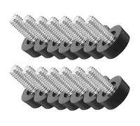 ULTECHNOVO 40 Unidades Pies Niveladores Ajustables para Muebles Tornillos Roscados, Patas Regulables de Plástico y Metal, Almohadillas Antivibración para Mesas y Sillas en Hogar y Oficina