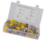 ULTECHNOVO 45 Piezas Abrazaderas para Manguera de Acero Inoxidable con Mango Plástico Ergonómico Duraderas y Resistentes para Fijación de Tubos de Gas y Agua Automoción Industria y Hogar