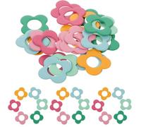 ULTECHNOVO 48 Piezas Marcadores de Puntos de Crochet Resistente de Aleación de Zinc Forma de Flor Paquete para Marcación de Puntos Color Aleatorio para Tejer y Manualidades