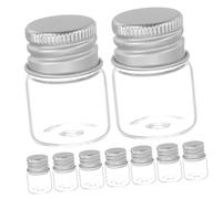 ULTECHNOVO 48piezas Frascos de Vidrio Pequeños de Minibotellas de Vidrio con Tapa de Aluminio Frascos de Muestra Vacíos Sellados para Perfumes y Cosméticos Recipientes Reutilizables para