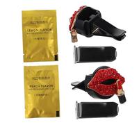 ULTECHNOVO 4juegos Difusor De Para Coche Clip De Ventilación Diseño De Labios Rojos Aromaterapia Para Viajes y Conducción Compatible Ventiladores De Aire