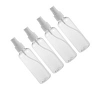 ULTECHNOVO 4piezas Botella de Spray de Plástico Vacía de Botella de Spray Recargable Pequeña para Maquillaje y Cuidado Piel para Viajes