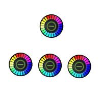 ULTECHNOVO 4piezas Difusor De Led Para Automóvil Clip De Ventilación Luz Rgb Control De Ambientador Decorativo Para Coche Aromaterapia y Ritmo Musical