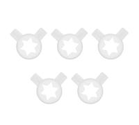 ULTECHNOVO 5 Boquillas para Máquina de Helados - Punta de Repuesto en Forma de Estrella, Piezas de Plástico para Máquina de Helado Suave para Modelado de Válvula de Salida de Dispensador Comercial
