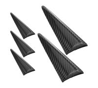 ULTECHNOVO 5 Piezas Antena Coche Aleta Tiburón Negra de Abs Diseño Moderno y Resistente al Sol, Lluvia y Polvo para Mejorar Recepción de Señal y Decorar Vehículo