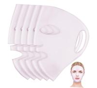 ULTECHNOVO 5 piezas Fundas Reutilizables de Silicona para Mascarillas Faciales Soporte Hidratante y Flexible para Skincare Cubiertas Prácticas para Mascarilla Facial Cuidado de Belleza