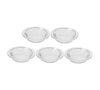 ULTECHNOVO 5 Piezas Plato de Transparente para Calentador de Cera y Difusor de Aromas Repuesto para Aceites Esenciales y Cera Accesorio Versátil para Aromaterapia el Hogar