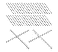 ULTECHNOVO 50 Pasadores de Acero Inoxidable M3x50 Mm, Cilíndricos Sólidos para Soporte de Estantes, Clavijas Resistentes Humedad y Abrasión, Kit 50 Piezas para Muebles y Uso Industrial