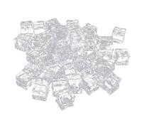 ULTECHNOVO 50 piezas Cubitos de Hielo Acrílicos Irregulares Transparentes Reutilizables para Fotografía Decoración Jarrones Relleno Vasos Artificiales