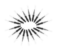 ULTECHNOVO 50 piezas Pinceles Microcejas con Tapa Aplicadores para Laminación de Pestañas y Cejas Herramientas de Maquillaje Profesionales Suaves y Flexibles para Uso Casa y Viaje