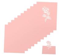ULTECHNOVO 50 piezas Tarjetas Rosas con Diseño de Rosas Caladas para Bodas Tarjetas para Nombres de Mesa con Espacio para Escritura Indicadoras de Asiento para Recepciones y Cenas Festivas