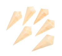 ULTECHNOVO 50 Piezas Unidades Conos de Madera Desechables Biodegradables para y Aperitivos Envases Seguros para Fiestas y Presentaciones Culinarias