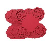ULTECHNOVO 50 Piezas Unidades Vasos para Dulces con de Encaje Rojo Bandejas para Chocolates y Postres Decoración para Bodas y Fiestas