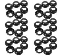 ULTECHNOVO 50 Unidades Buje Delantero y Trasero de Bicicleta de Aleación Negro Protección Sellada y Absorción de Impactos para Bicicleta Montaña y Carretera