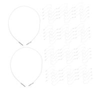 ULTECHNOVO 50 Unidades De Cordón Elástico Con Ojales De Púas Para Manualidades Correas Para Libros Extensores De Hilo Elástico Para Coser Cordón Para Bucles