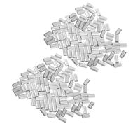 ULTECHNOVO 500 Unidades Manguito de Engarce de Aluminio de Doble Orificio Superficie Lisa y Resistencia al Desgaste para Cables y Cuerdas en Proyectos de Construcción E Industrial