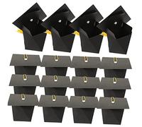 ULTECHNOVO 50piezas Caja De Forma De Birrete De Graduación Unidades Para Dulces Fiestas y Ceremonias De Graduación Contenedor Decorativo Para Dulces Estuche De Papel